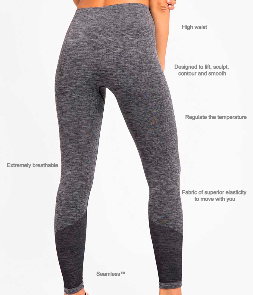 THE GREY BLENDED SEAMLESS LEGGINGS – SPRY